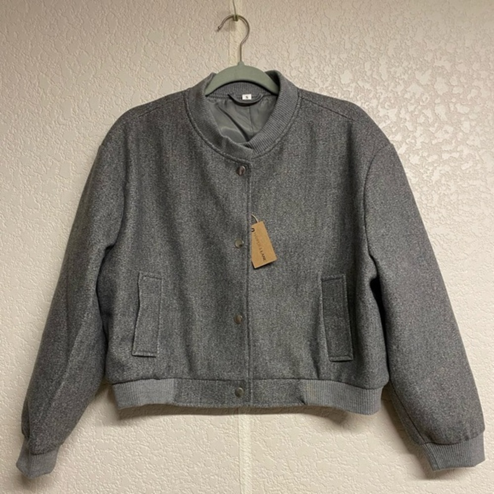 Gray Women's Bomber Jacket